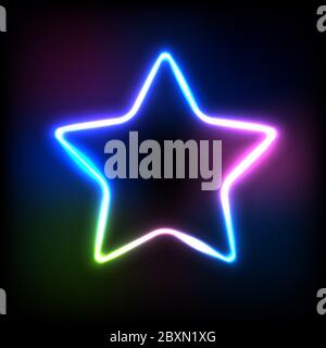 Shape gradient light effect on dark background vector illustration for night party and sale banner. Stock Vector