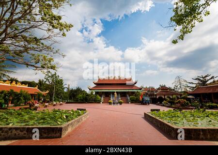 Phu Quoc, Vietnam - 29 January 2020 Nguyen Trung Truc monument  in Ganh Dau cape Stock Photo