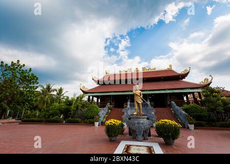 Phu Quoc, Vietnam - 29 January 2020 Nguyen Trung Truc monument  in Ganh Dau cape Stock Photo