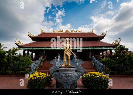 Phu Quoc, Vietnam - 29 January 2020 Nguyen Trung Truc monument  in Ganh Dau cape Stock Photo