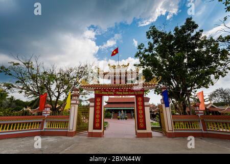 Phu Quoc, Vietnam - 29 January 2020 Nguyen Trung Truc monument  in Ganh Dau cape Stock Photo