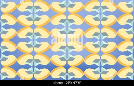 digital textile design of art on abstract background Stock Vector