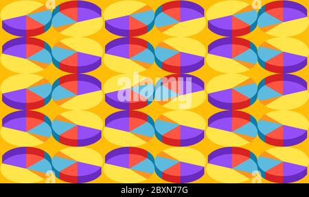 digital textile design of multi colored art on abstract background Stock Vector