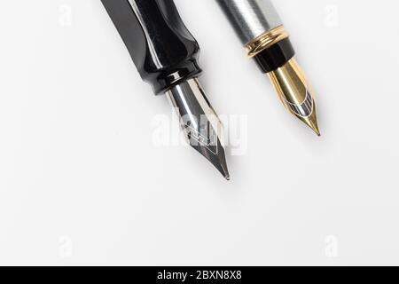 Fountain pen isolated on white background Stock Photo