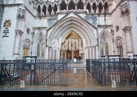 Royal Courts of Justice, Strand, Holborn, London, United Kingdom Stock Photo