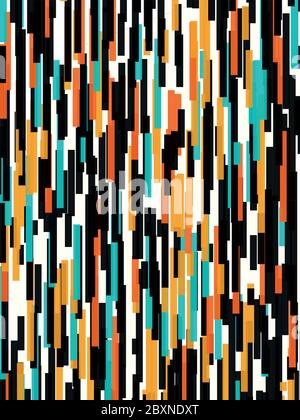 Abstract vector background. Color composition of regular overlapping geometric shapes. Stock Vector