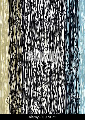 Abstract vector background. Color composition of regular overlapping geometric shapes. Stock Vector