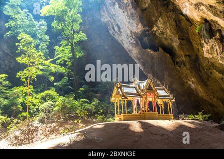 Royal pavilion in Phraya Nakorn cave, National Park Khao Sam Roi Yot, Thailand in a summer day Stock Photo