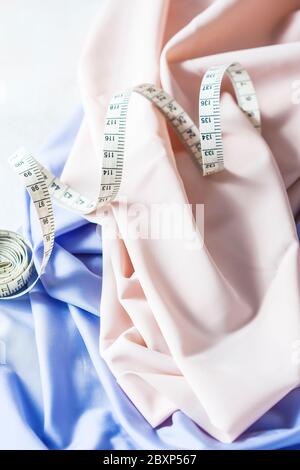 Silk Fabric Tape Measure Tape And Fashion Style Ideas Stock Photo -  Download Image Now - iStock