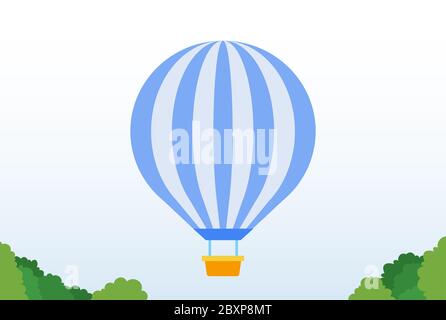Balloon in the park vector icon flat isolated Stock Vector