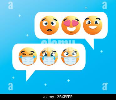 Download Emoji Crying Wearing Medical Mask Yellow Face With A White Surgical Mask Icon For Covid 19 Coronavirus Outbreak Stock Vector Image Art Alamy PSD Mockup Templates