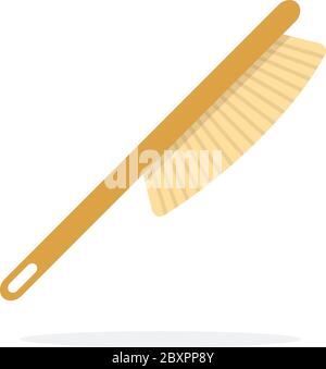 Beekeeping brush vector flat material design isolated object on white background. Stock Vector