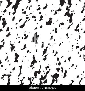 Abstract black shapes on white background seamless pattern texture or background vector illustration Stock Vector