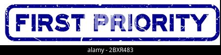 First priority sign or stamp on white background, vector illustration ...