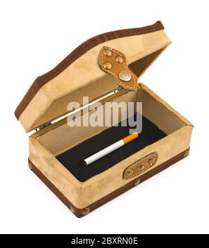 Cigarette in box Stock Photo