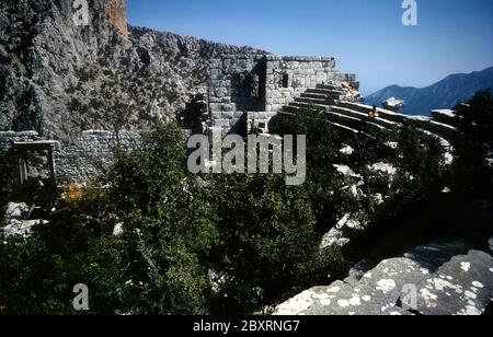Theatre in the ancient Pisidian city of Termessos Turkey Stock Photo