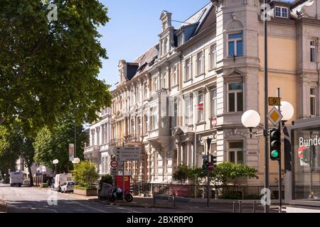 Wilhelminian style houses on Adenauer Allee in the district Suedstadt, Bonn, North Rhine-Westphalia, Germany.  Gruenderzeithaeuser an der Adenaueralle Stock Photo