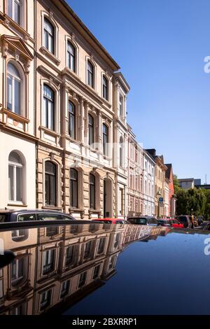 Wilhelminian style houses on Arndtstrasse in the district Suedstadt, Bonn, North Rhine-Westphalia, Germany.  Gruenderzeithaeuser in der Arndtstrasse i Stock Photo