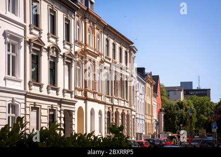 Wilhelminian style houses on Arndtstrasse in the district Suedstadt, Bonn, North Rhine-Westphalia, Germany.  Gruenderzeithaeuser in der Arndtstrasse i Stock Photo