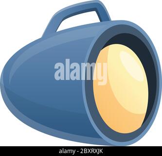 Stage director spotlight icon. Cartoon of stage director spotlight vector icon for web design isolated on white background Stock Vector