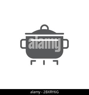 Cooking instruction vector icon symbol work flow isolated on white background Stock Vector