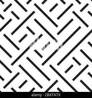 Seamless pattern with oblique black segments Stock Vector
