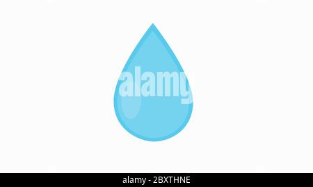 Vector Isolated Illustration of a Drop. Drop Icon Stock Vector