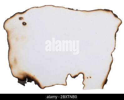 burnt paper Stock Photo