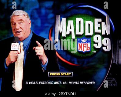 Madden Nfl 99 - Nintendo 64 Videogame - Editorial Use Only Stock Photo - Alamy