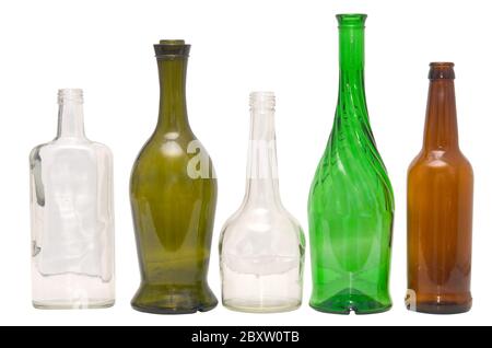 empty bottles Stock Photo