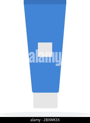 Cream tube isolated. tuba Cosmetics on white background Stock Vector ...