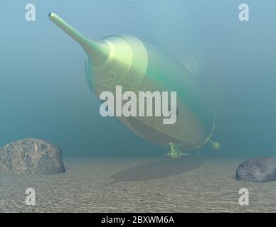 Unterwasser - Submarine Stock Photo