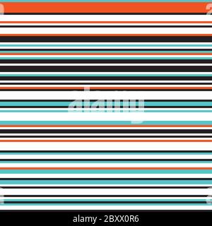 Seamless pattern with horizontal colored lines Stock Vector