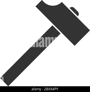 Hummer. Black Icon Flat on white background Stock Vector