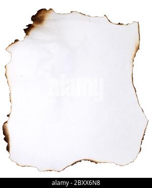 burnt paper Stock Photo