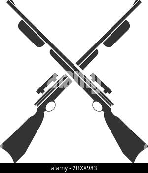 Crossed shotguns Stock Vector Image & Art - Alamy