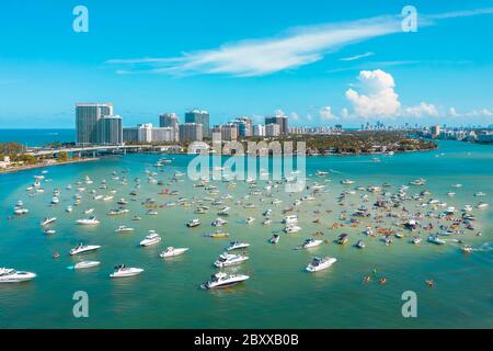 SandBar - Haulosver Beach - Miami Stock Photo