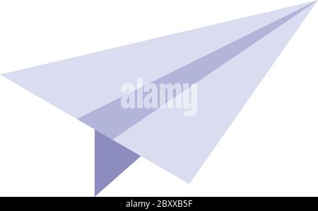 Paper plane icon, isometric style Stock Vector