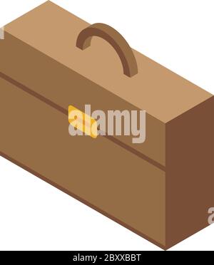 Notary case icon, isometric style Stock Vector