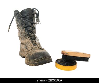 old tin of Dubbin wax for boots and shoes Stock Photo - Alamy