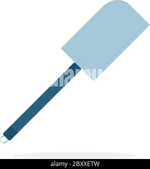 Kitchen spatula vector flat material design isolated object on white background. Stock Vector