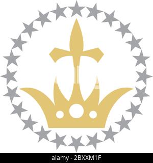 Crown Concept Logo icon Design Template Stock Vector