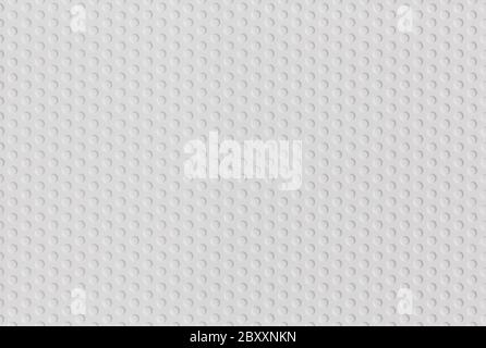 abstract seamless white plastic pattern of hexagonal grid of circles Stock Photo