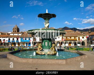 Fountain on Plaza de Armas, La Serena, Coquimbo Region, Chile, South  America Stock Photo - Alamy