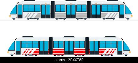Intercity passenger train vector flat isolated Stock Vector