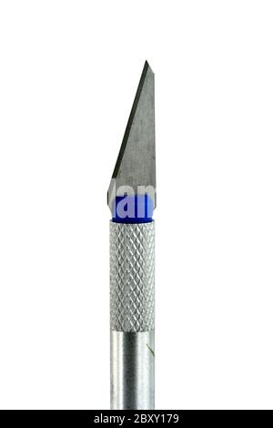 A Isolated hobby razor knife on white Stock Photo