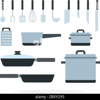 Cooking cookware vector flat isolated Stock Vector