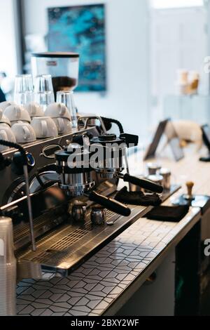 Elegant coffee shop vibes Stock Photo