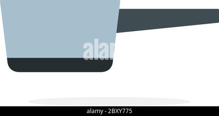 Kitchen saucepan with handle vector flat isolated Stock Vector