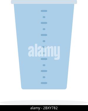 Kitchen measuring cup vector flat isolated Stock Vector